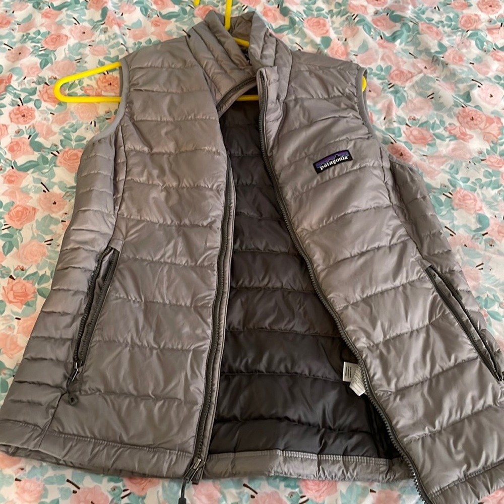 Gray Patagonia Puffer Vest